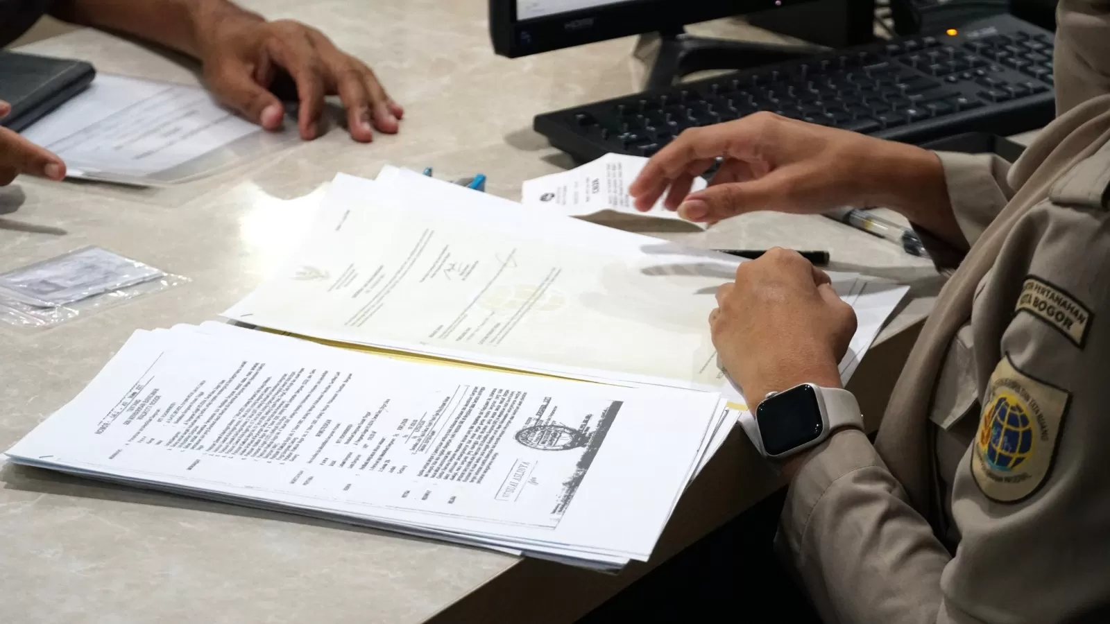 Kementerian ATR/BPN juga menghadirkan Layanan Peralihan Hak Terintegrasi. (ATR/BPN) 
