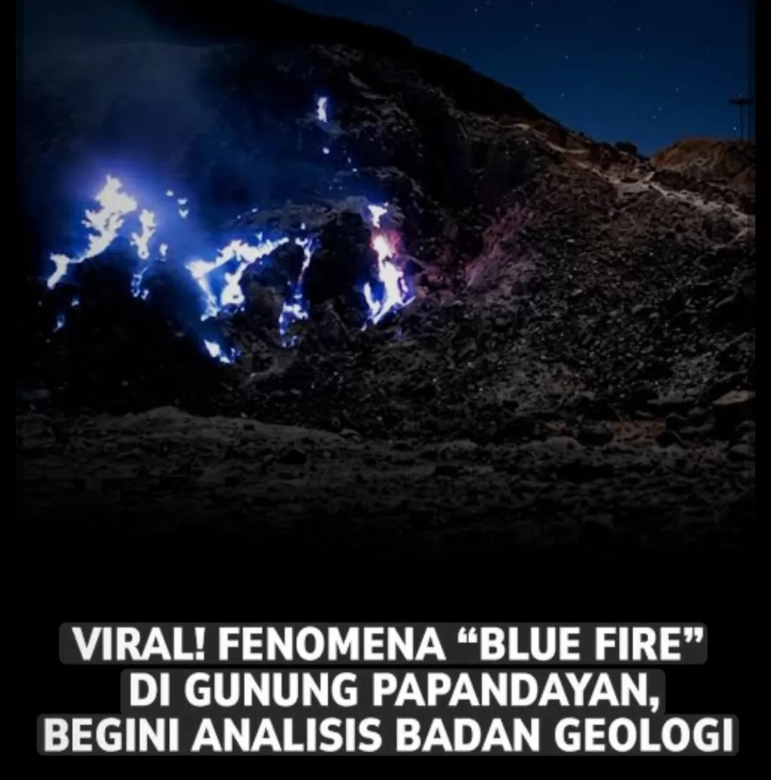 Blue fire gunung papandayan(foto/google/+61/Shechinh(