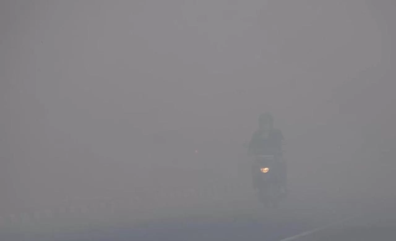 Kabut asap menyelimuti Palembang pada 5 Oktober 2026, seperti terlihat dalam video yang dibagikan warga melalui Threads. (Threads/@worky.i**)