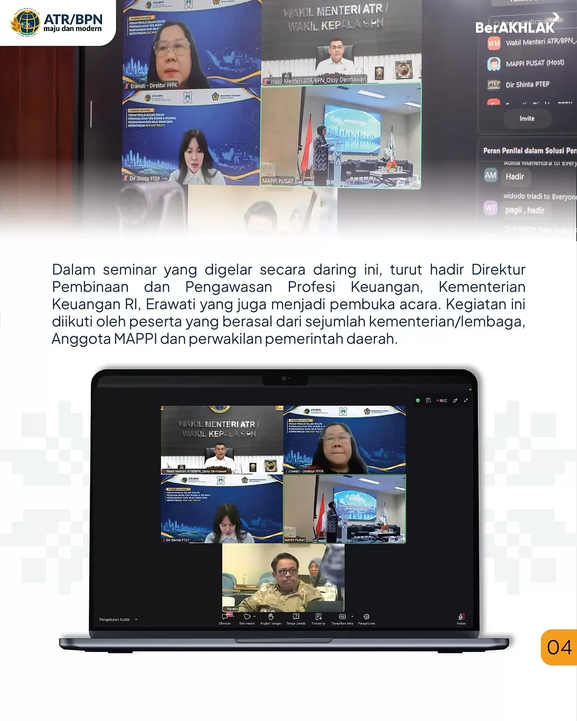 Wakil Menteri Agraria dan Tata Ruang/Wakil Kepala Badan Pertanahan Nasional (Wamen ATR/Waka BPN), Ossy Dermawan, menjadi keynote speaker dalam Seminar Nasional Pertanahan. (Foto/Ist)  (Lie)