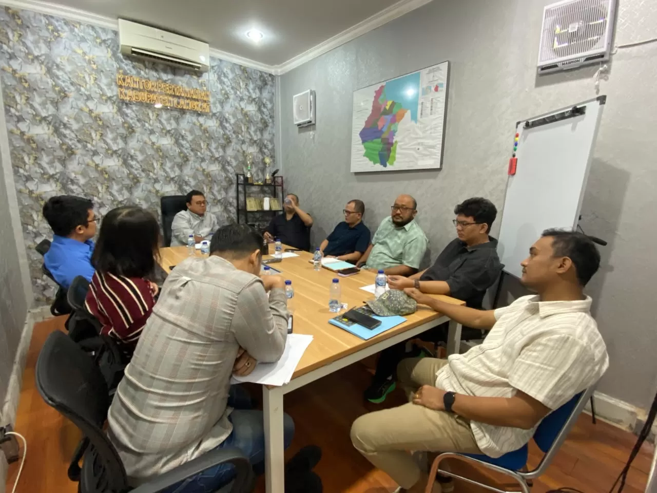 Kepala Kantor Pertanahan Kabupaten Langkat Laksanakan Monitoring dan Evaluasi Untuk Tingkatkan Kualitas Pelayanan Pertanahan.(foto/Ist)  (Lie/Ptomrdia)