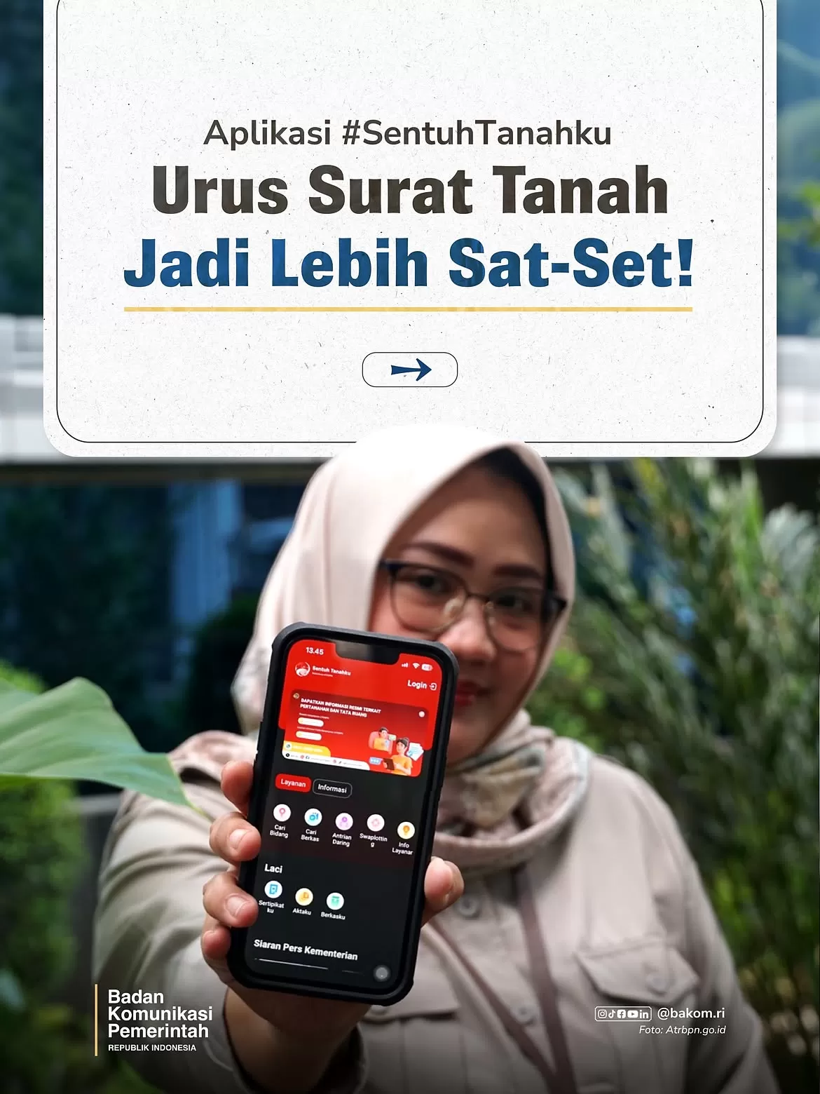 Layanan Pertanahan Terus Dikembangkan Agar Masyarakat Semakin Mudah Mendapatkan Informasi.(Foto/Ist)  (Lie/Pro media)