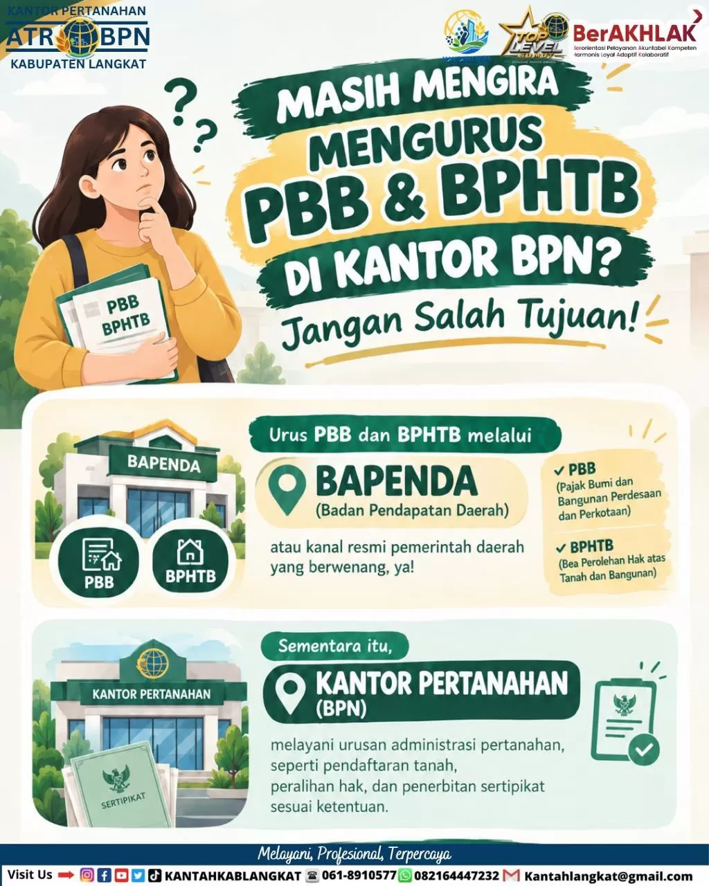 Kantor Pertanahan Kabupaten Langkat terus berupaya meningkatkan pemahaman masyarakat mengenai pelayanan pertanahan melalui penyebaran informasi dan edukasi publik.  (Lie/Promedia)