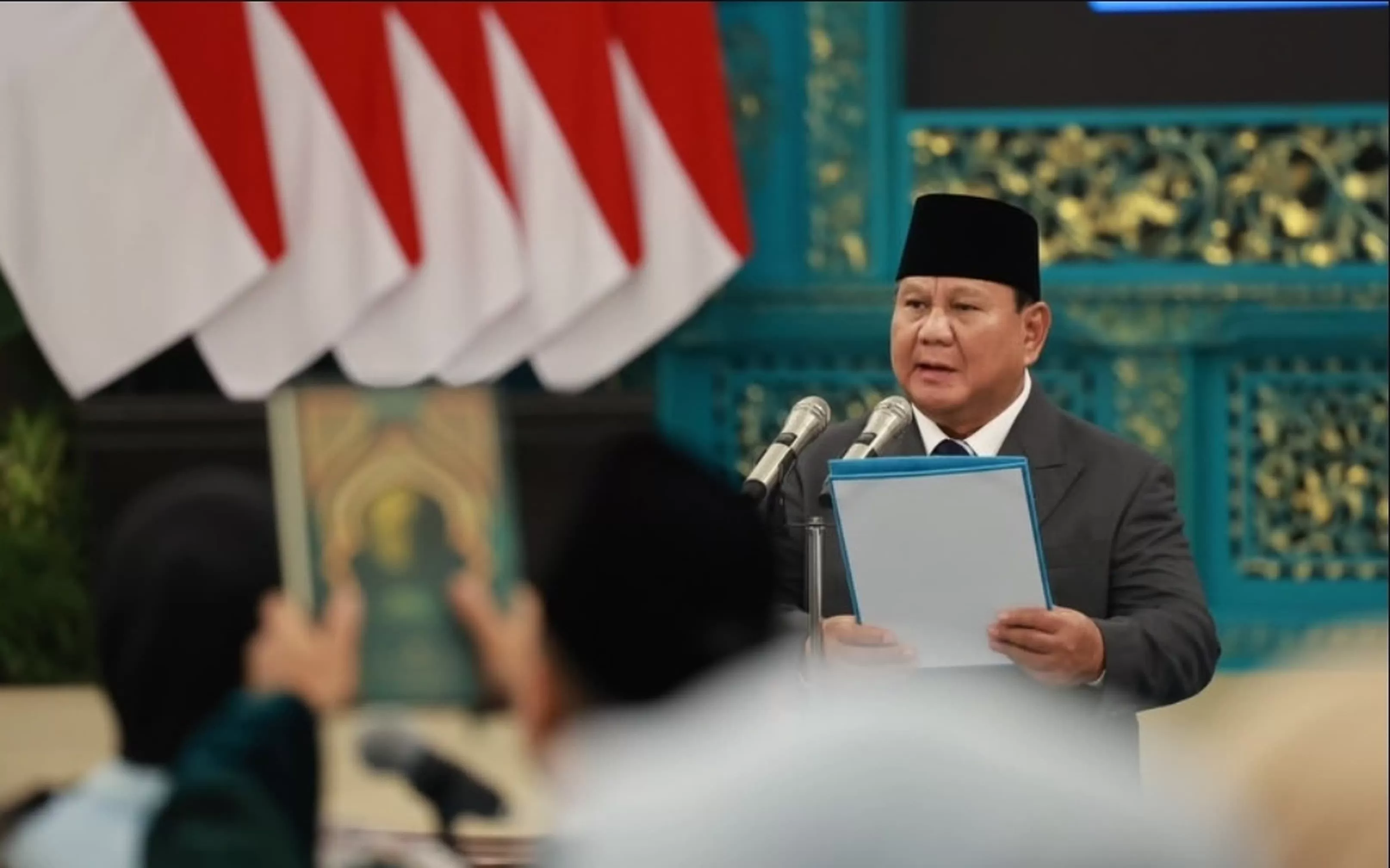 Presiden Prabowo menjadi salah satu tokoh yang diukur dalam survei terbaru Poltracking Indonesia terkait kepuasan publik terhadap kinerja pemerintah (Ig/@prabowo). (Lie/Promedia)