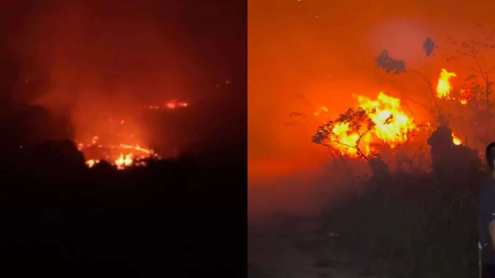 Relawan karhutla kewalahan hadapi pemadaman kebakaran di Kutai Barat, Kaltim. (Instagram/saell.nilong) (Lie/Promedia)