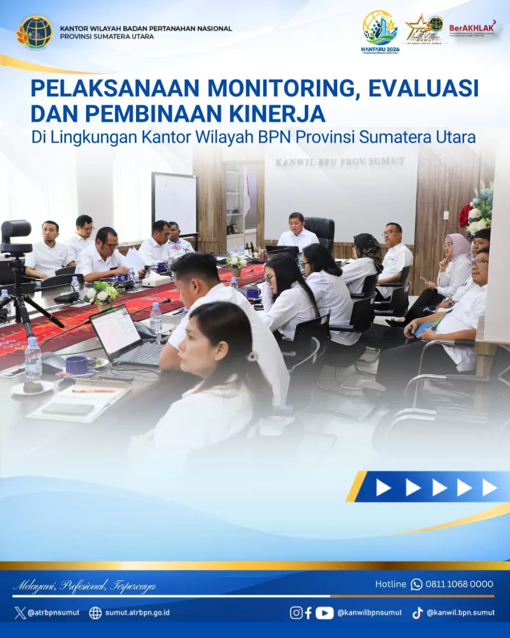 Kantor Wilayah BPN Provinsi Sumatera Utara Melaksanakan Monitoring, Evaluasi Dan Pembinaan Kinerja Triwulan III Secara Daring   (Lie/Promedia)