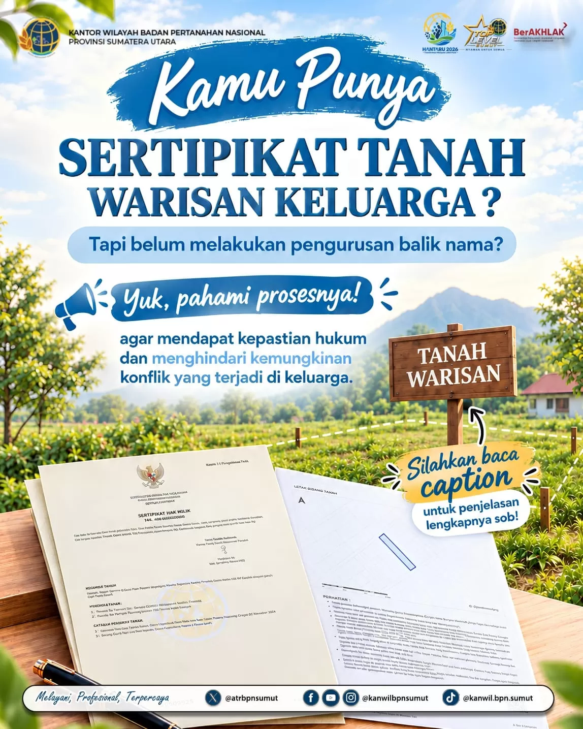 Sebelum melalukan pengurusan layanan Balik Nama, pastikan kamu sudah memiliki 3 dokumen berikut sebelum mengajukan peralihan hak waris. (Lie/Promedia)