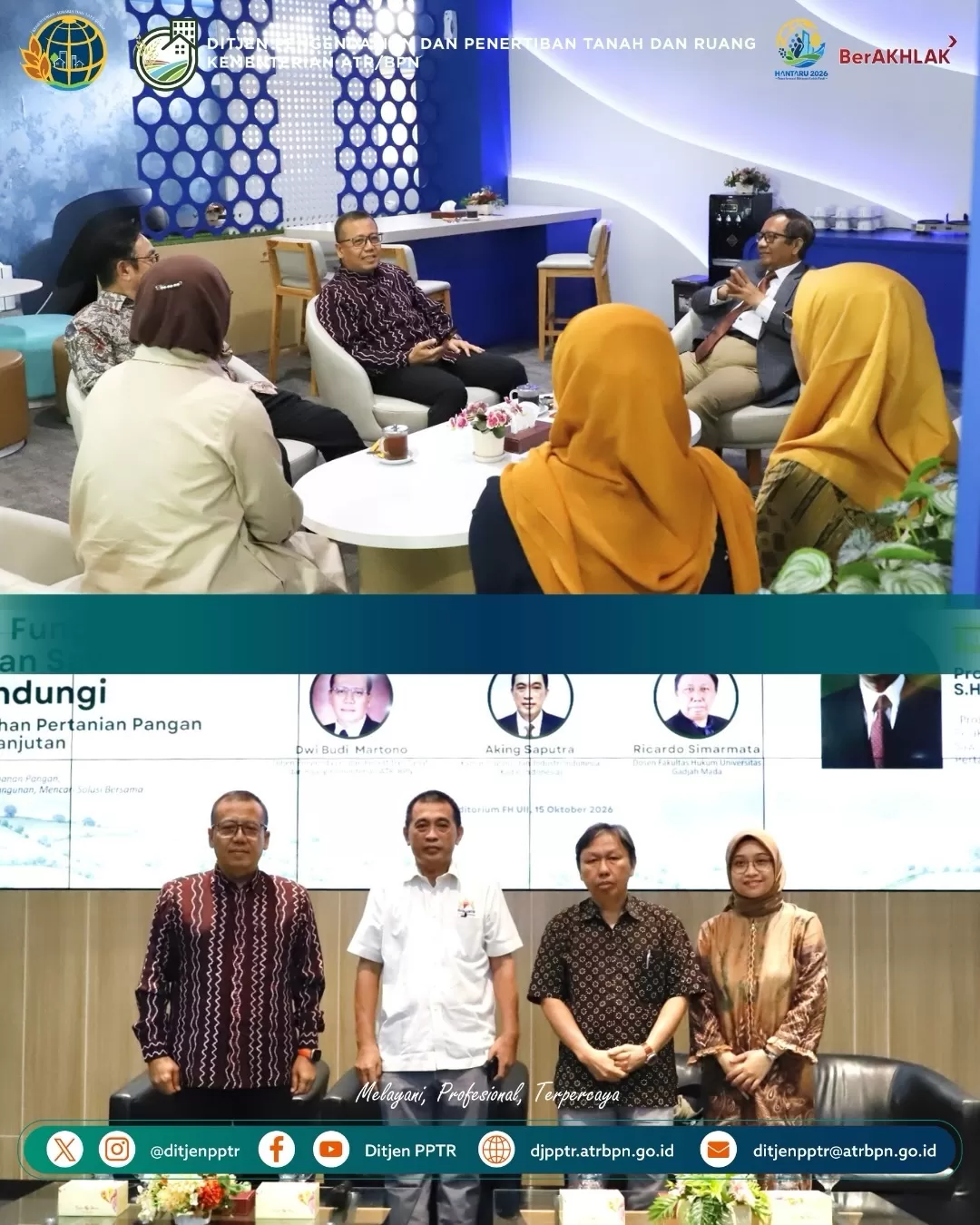 Perlindungan lahan sawah menjadi bagian penting dalam menjaga ketahanan pangan nasional di tengah kebutuhan pembangunan dan investasi.  (Lie/Promedia)