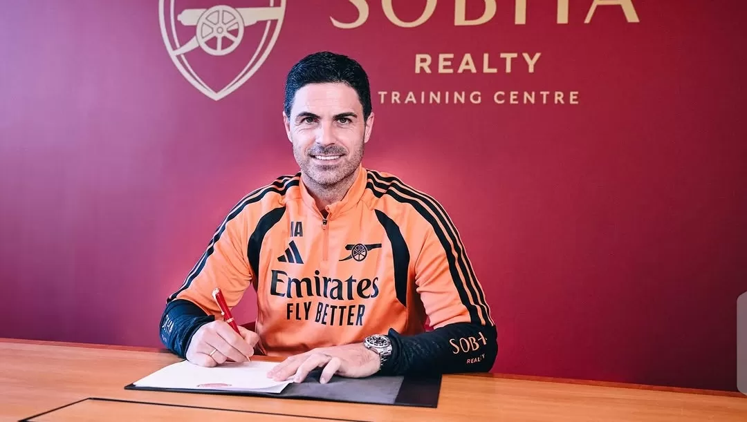 Pelatih Arsenal Mikel Arteta perpanjang kontrak bersama The Gunners hingga 2030.