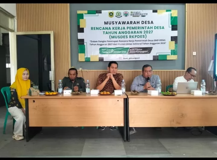 Pemdes Gunungsari Gelar Musdes RKPDes 2027, Bahas Prioritas Pembangunan Desa: Ricky Ananda