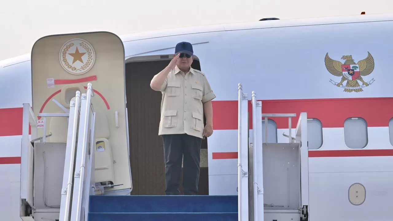 Presiden Prabowo Subianto bertolak menuju Kabupaten Halmahera Tengah, Provinsi Maluku Utara, pada Kamis pagi, 8 Oktober 2026 dari Pangkalan TNI AU Halim Perdanakusuma, Jakarta. Foto: BPMI Setpres