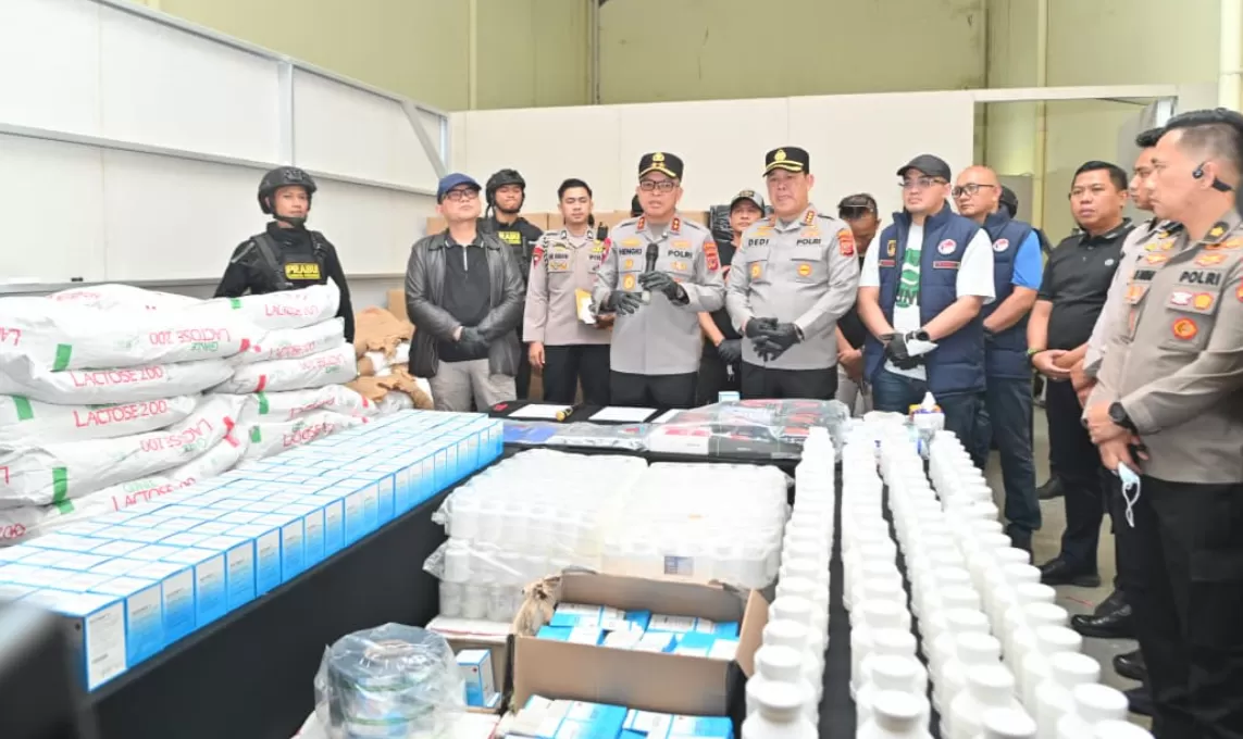 Pabrik Obat Keras Ilegal di Bandung Terbongkar, Polisi Sita 600 Ribu Butir Hexymer