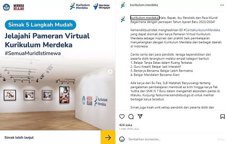 Kemendikbudristek Hadirkan 60 Cerita Kurikulum Merdeka Lewat Pameran ...