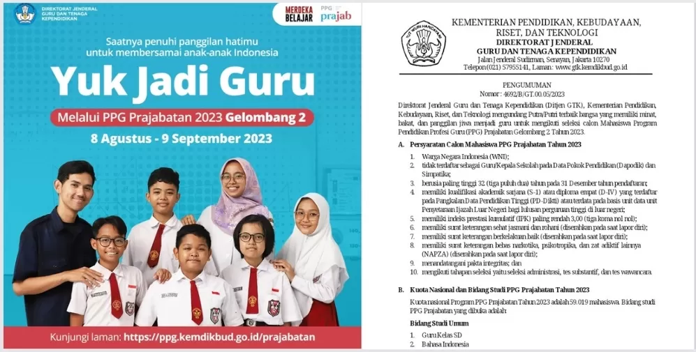 Informasi Lengkap PPG: Pendaftaran Program Pendidikan Profesi Guru (PPG ...