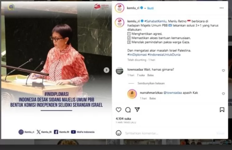 Terkait Palestina, Retno Marsudi Desak Sidang Majelis Umum PBB Lakukan ...