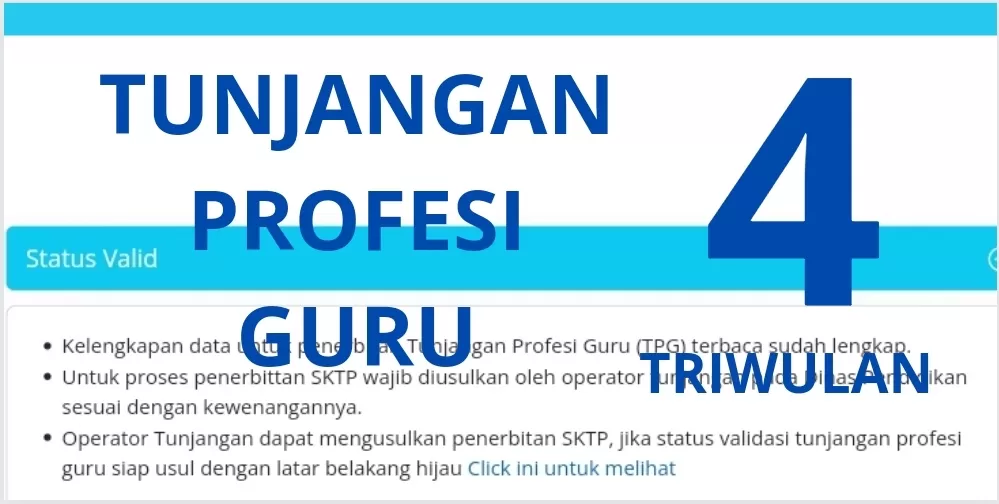 Info Guru: Kabar Gembira Untuk Guru! Tunjangan Profesi Guru Triwulan 4 ...