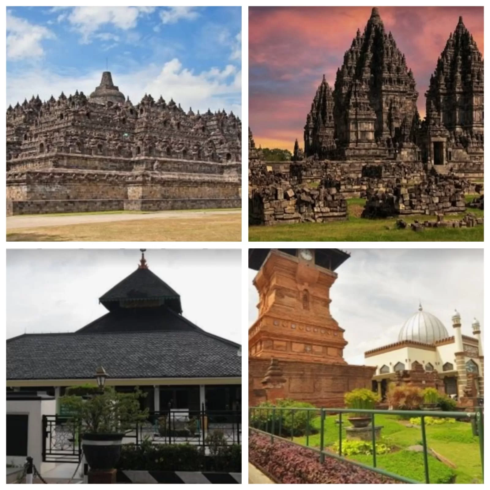 Candi Burobudur, Candi Prambanan, Masjid Agung Demak dan Masjid Menar Kudus  (Buku IPS kelas 7)