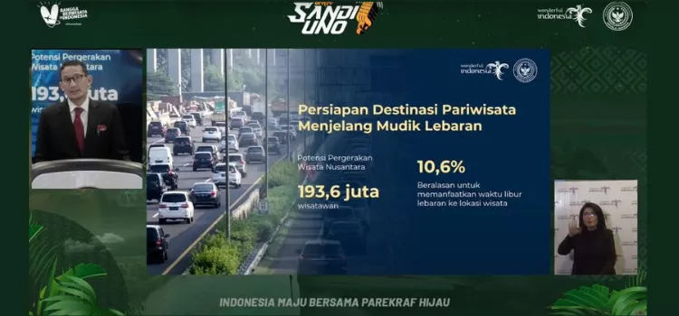 Sambut Libur Lebaran Sandiaga Uno Minta Pemda Dan Pelaku Pariwisata Pastikan Kesiapan Destinasi