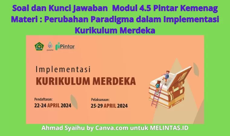 Soal Dan Kunci Jawaban Modul 4.5 Pintar Kemenag, Materi Perubahan ...