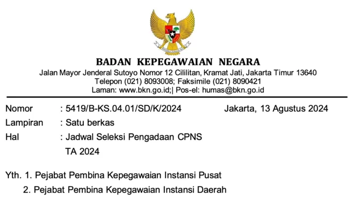 Terupdate, Info BKN: Jadwal Seleksi CPNS 2024 Resmi Dibuka! Pahami ...