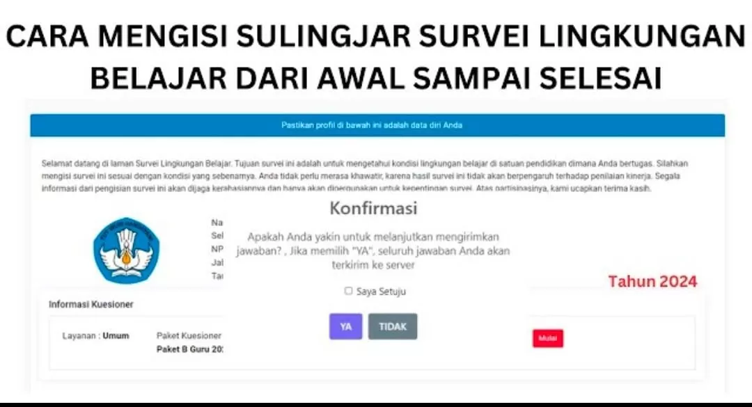 Cara Mengisi Sulingjar Survey Lingkungan Belajar Dari Awal Sampai ...