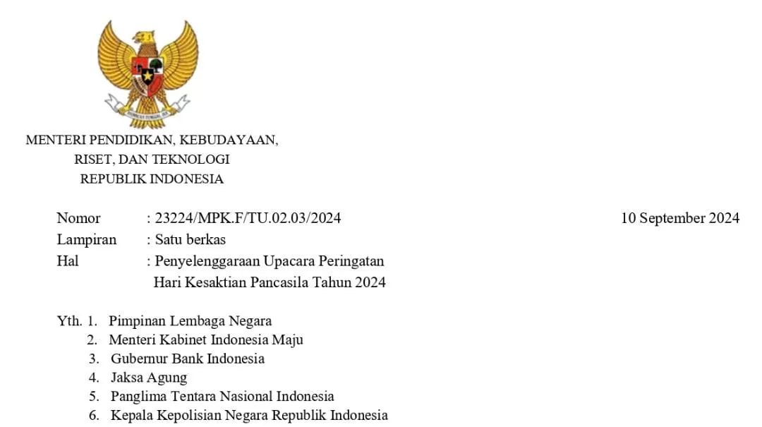 Surat Edaran Mendikbudristek RI Tentang Penyelenggaraan Upacara ...