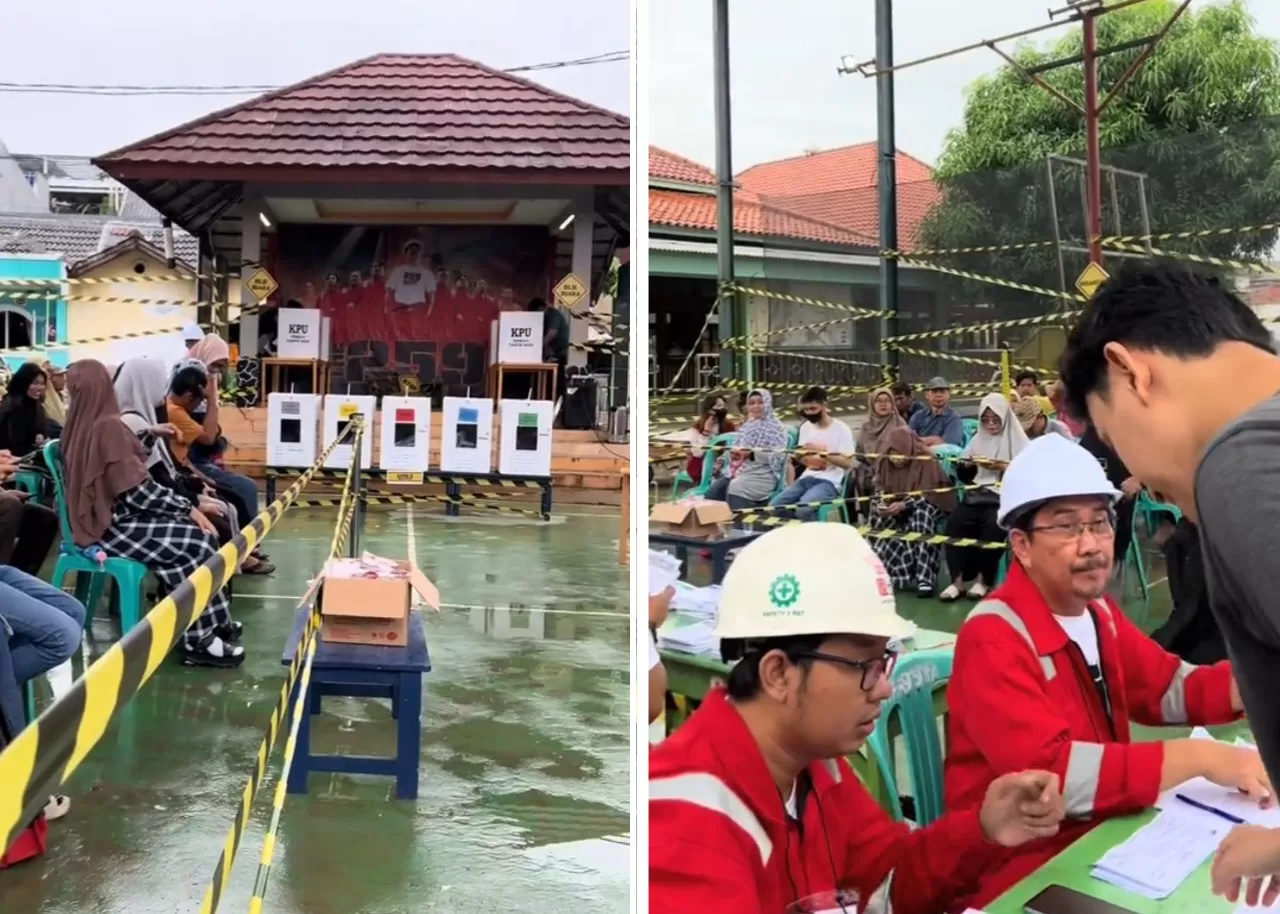 Viral! TPS di Bekasi Konsep Proyek, Netizen: When Anak Teknik Jadi Anggota  KPPS - Indozone Life