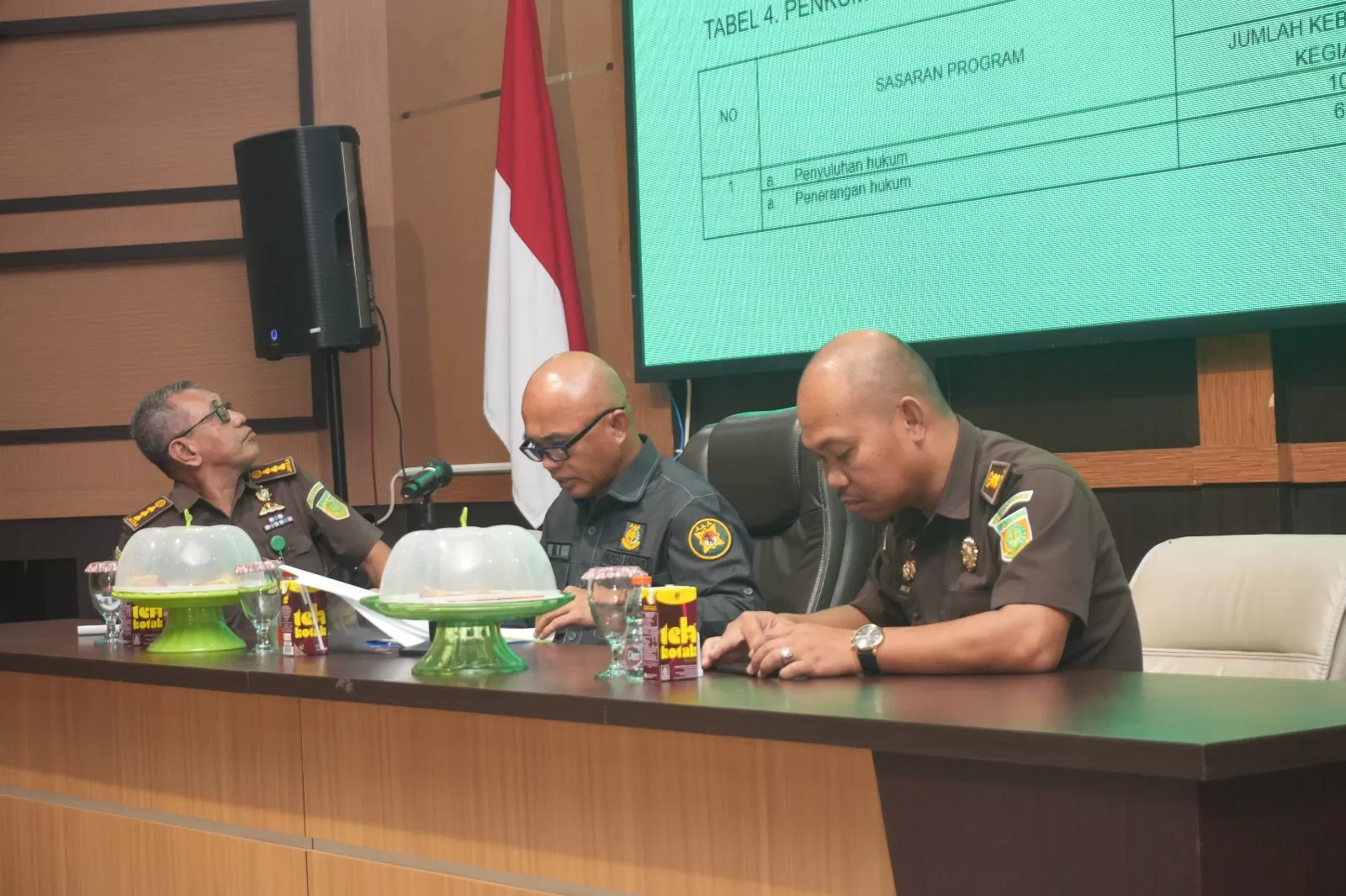 Konfrensi pers Kejati Sultra di akhir tahun 2025.