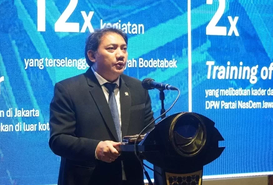 Ketua Fraksi NasDem MPR Taufik Basari alias Tobas. (Muhammad Ridwan/JawaPos.com)