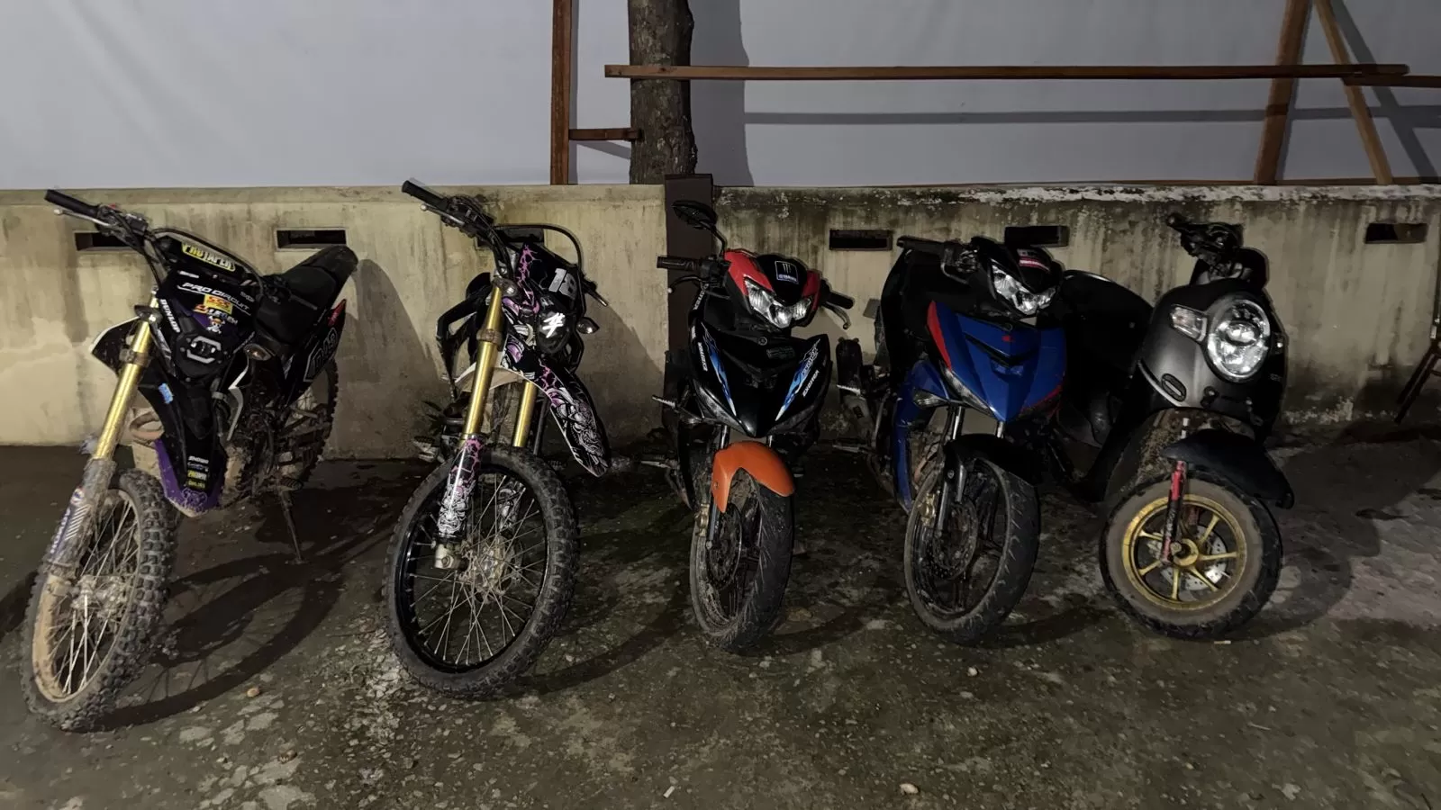 Barang bukti tindak curanmor