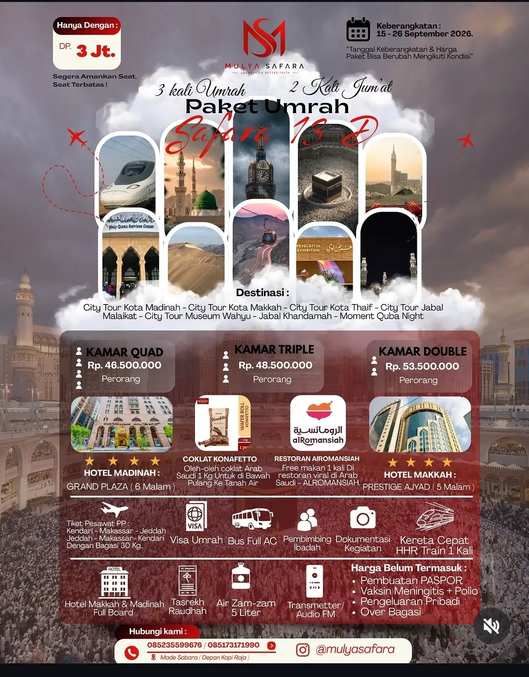 Paket Eksklusif Umrah Bersama Mulya Safara
