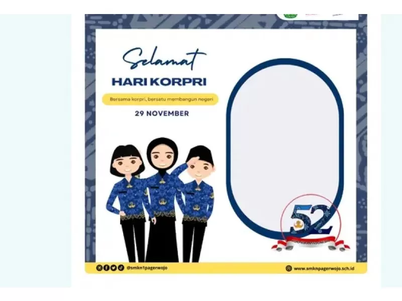 Link Twibbon Memperingati Hari Korpri ke-52 dengan Tema 'Korprikan Indonesia' dan Cara Menggunakannya.