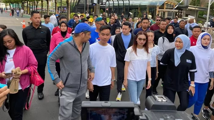 Gibran Rakabuming Raka di CFD hari Minggu (3/12). Foto: Detik.com