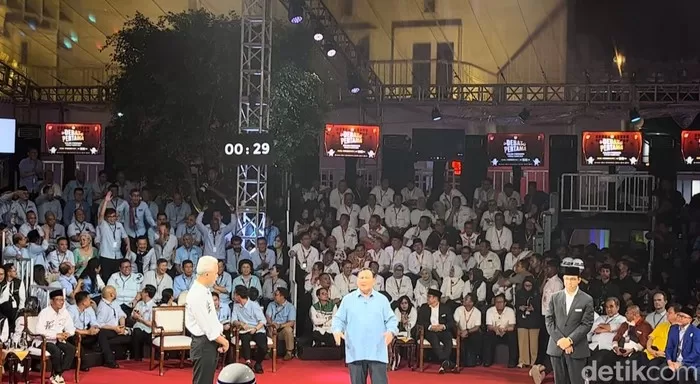 Debat pilpres pertama. Foto: Detik.com