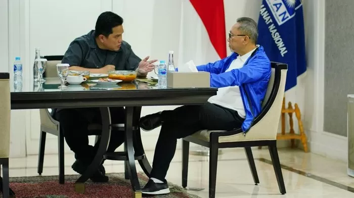 Erick Thohir dan Zulkifli Hasan (Zulhas). Foto: Detik.com