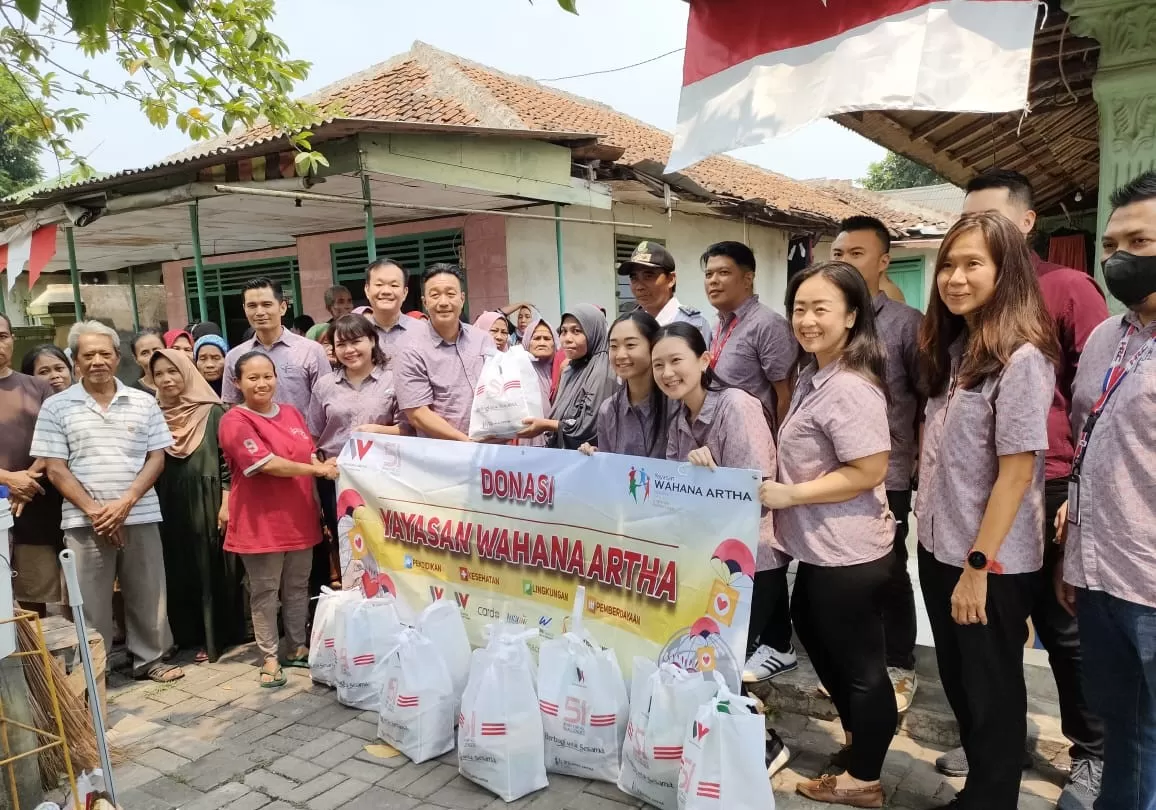 Yayasan Wahana Artha beri bantuan sosial.