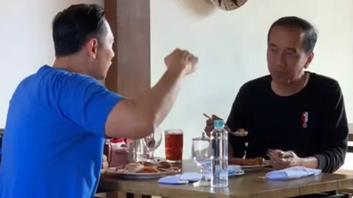 Agus Harimurti Yudhoyono (AHY) dan Presiden Joko Widodo (Jokowi). Foto: Detik.com