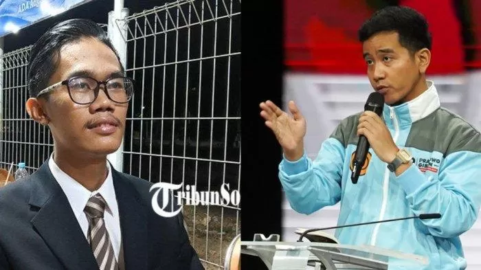 Almas Tsaqibbirru (kiri) dan Gibran Rakabuming Raka (kanan). Foto: Tribunnews.com