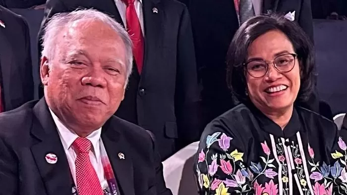 Basuki Hadimuljono dan Sri Mulyani. Foto: Detik.com