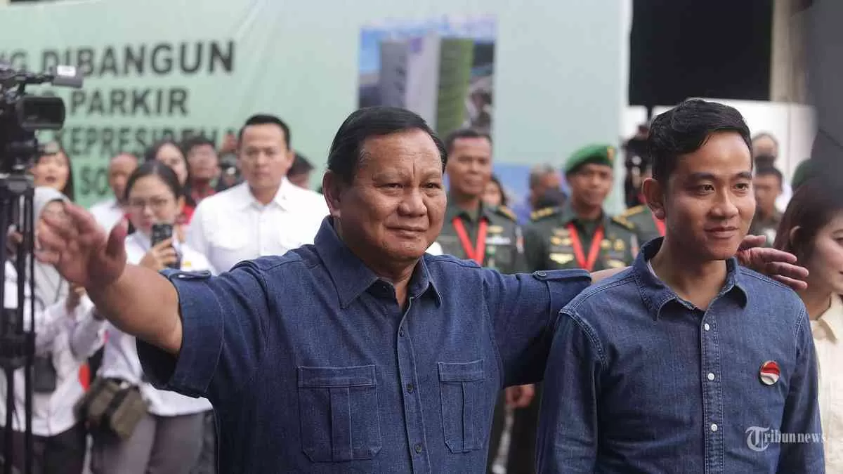 Prabowo Subianto dan Gibran Rakabuming Raka. Foto: Tribunnews.com