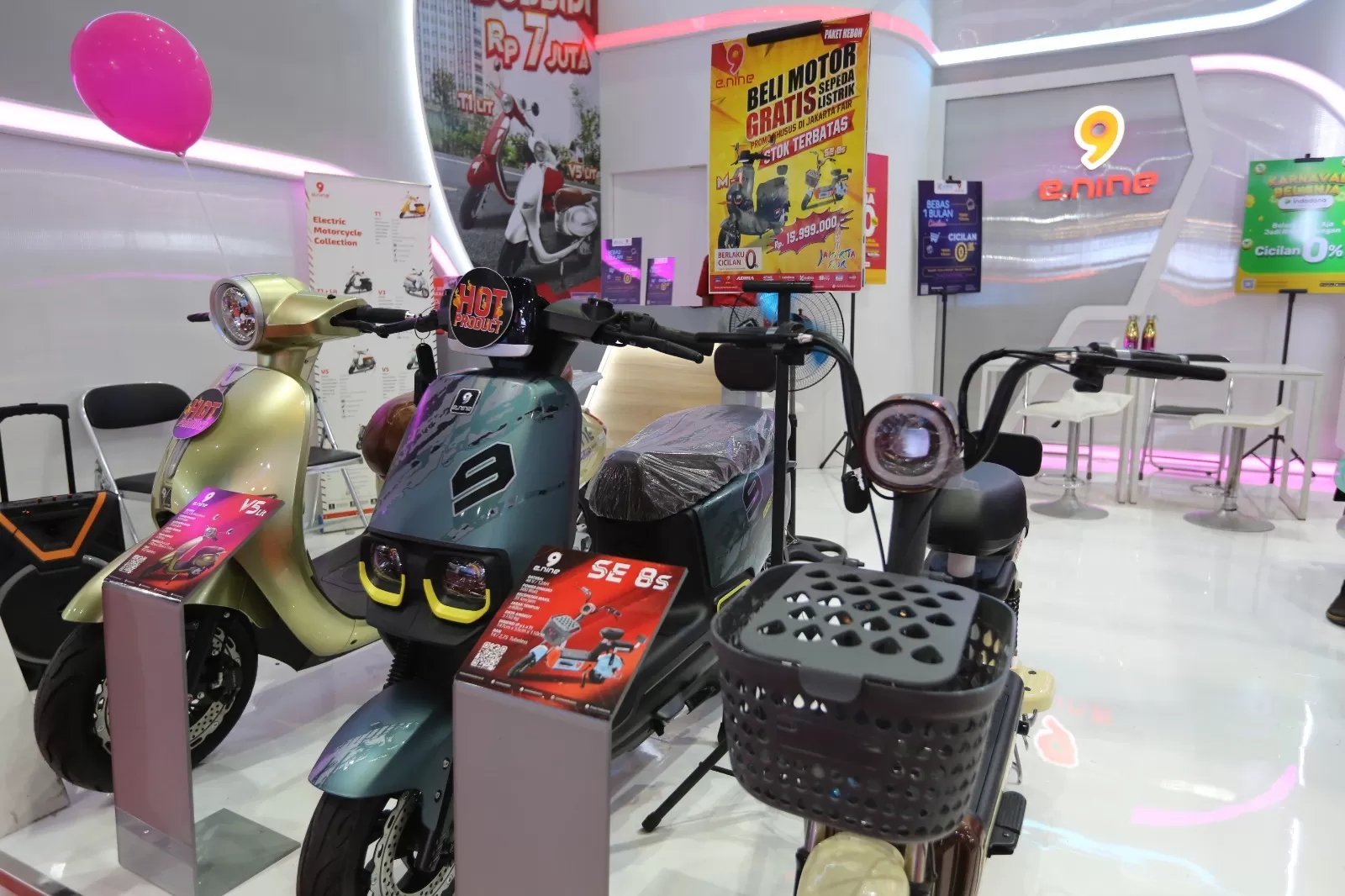 Beragam sepeda listrik di JFK 2024. 