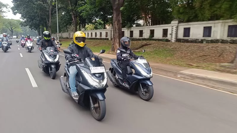 Honda PCX 160 city rolling bareng awak media ke HPMD.