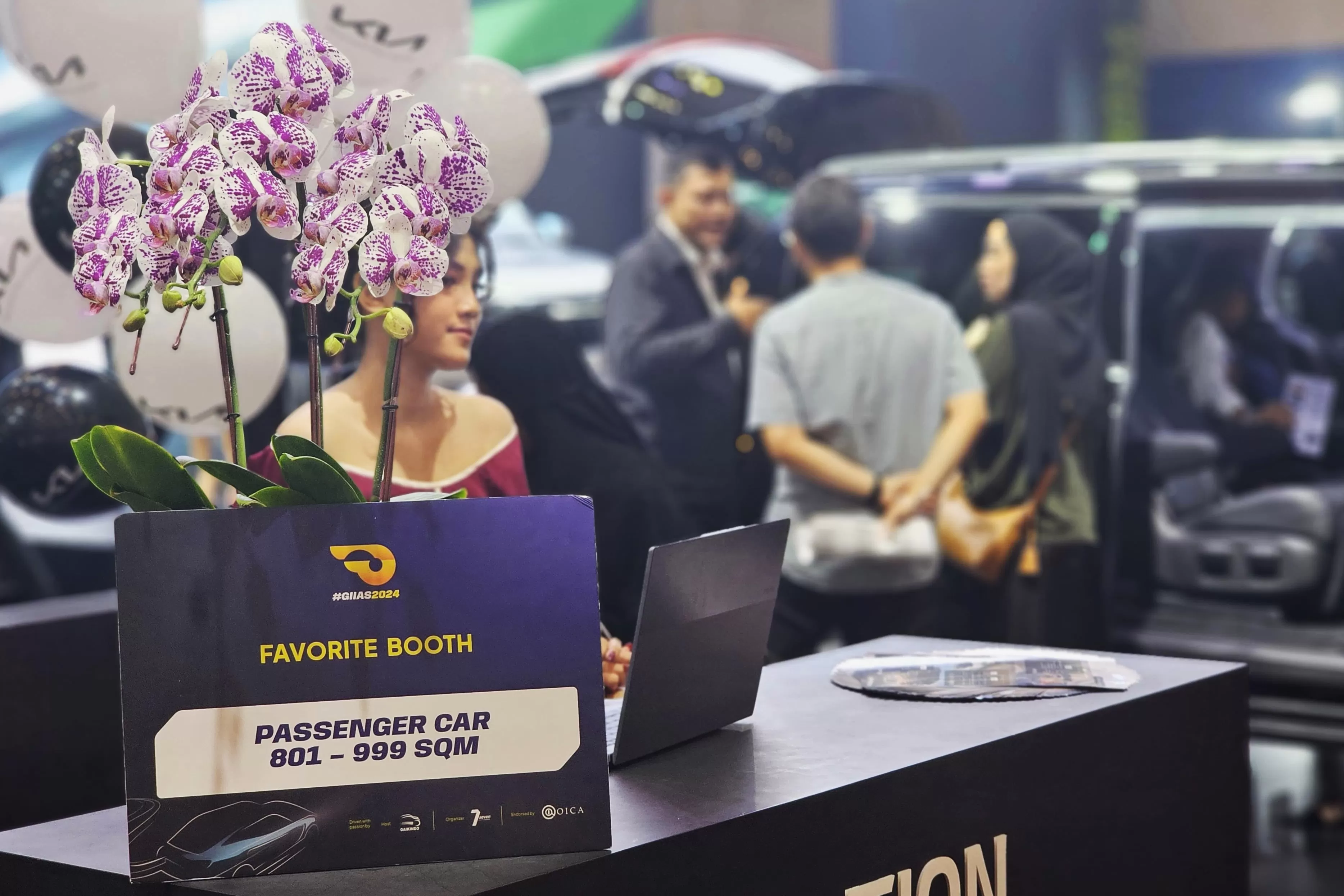 Kia mendapatkan penghargaan Favorite Booth Passenger Car 801-999 sqm GIIAS 2024