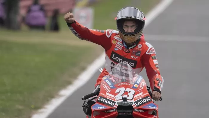 Enea Bastianini juara MotoGP Emila Romagna 2024.
