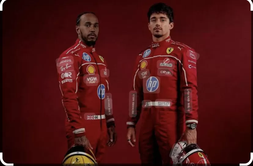 Lewis Hamilton (kiri) dan Charles Leclerc (kanan)