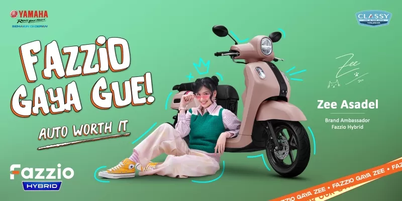 Terbukti Jadi Skutiknya Anak Muda, Zee Pilih Fazzio Hybrid Untuk Mobilitas