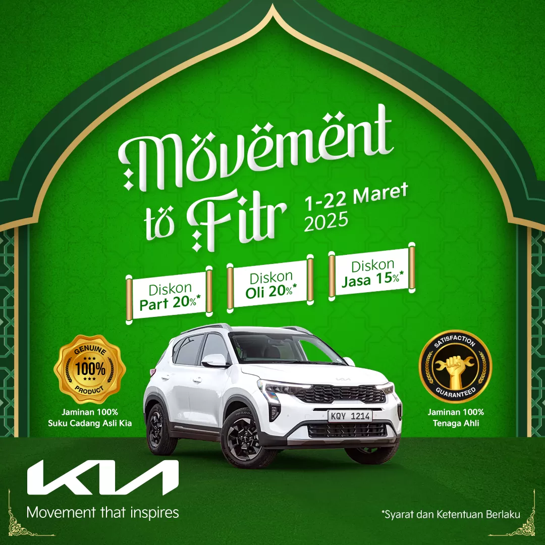 Sambut Mudik Lebaran, Kia Hadirkan Program 'Movement to Fitr' dengan Promo Servis Menarik