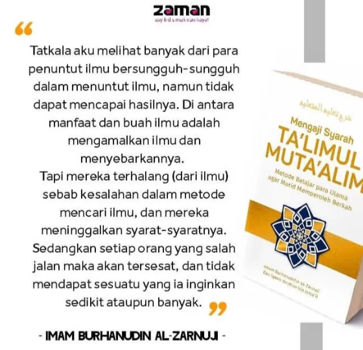 Di Dalam Islam, Menuntut Ilmu Wajib Hukumnya, Lantas Apa Saja Adab ...