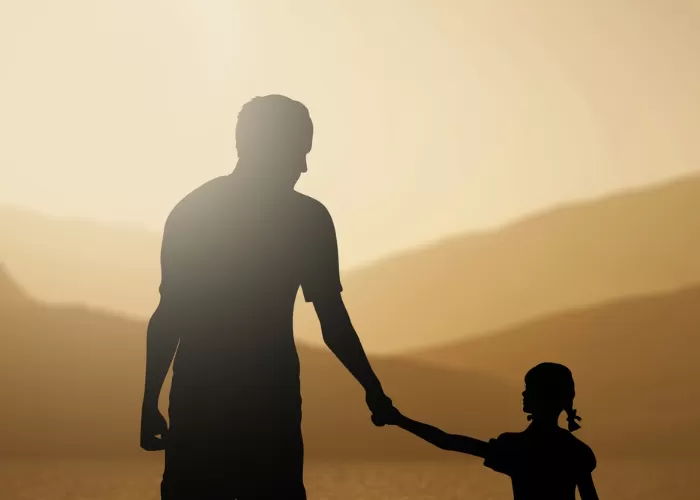 Anak yang memiliki perilaku dan wajah yang mirip dengan ayah ( (Foto: Genmuslim. Id/dok: Freepik.com))