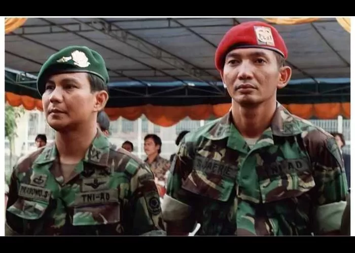Foto Prabowo Subianto bersama rekannya saat Gladi Bersih HUT TNI 199 ((Foto: GENMUSLIM.id/ dok: Instagram @prabowo))